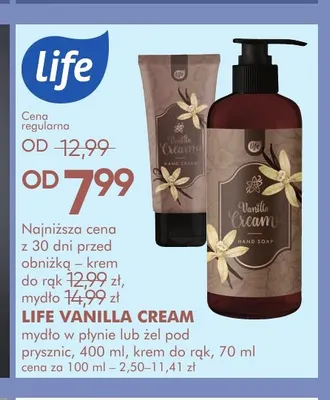 Kosmetyki Vanilla Cream Life promocja w Super-Pharm