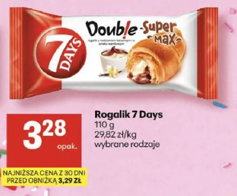 Rogalik 7 Days promocja w Delikatesy Centrum
