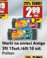 Worki na śmieci Amigo 60 l promocja w API Market