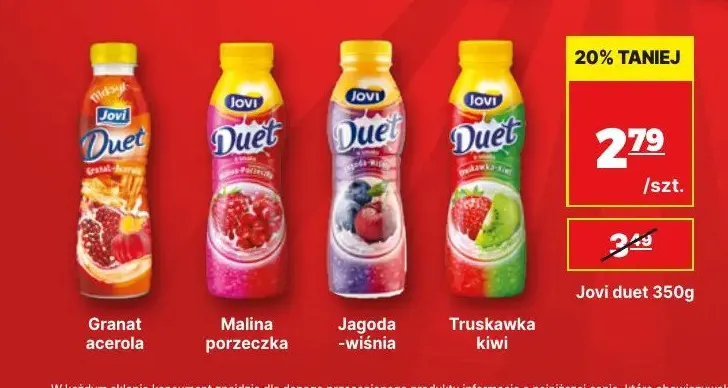 Jovi Duet truskawka kiwi promocja w API Market