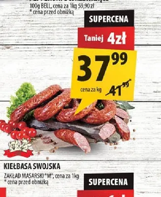 Kiełbasa swojska ZAKŁAD MASARSKI "M" promocja w Arhelan