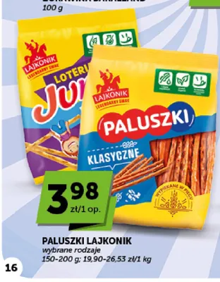 Paluszki klasyczne Lajkonik promocja w ABC