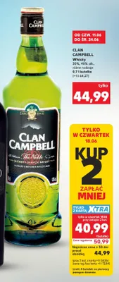 Whisky Clan Campbell promocja w Kaufland