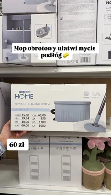 Mop obrotowy Pepco Home Spin Mop Cleaning System promocja w Pepco