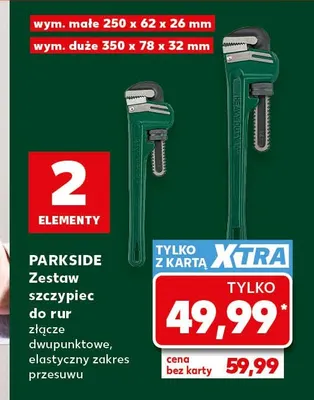 Zestaw szczypiec do rur Parkside promocja w Kaufland