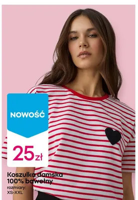 Koszulka damska 100% bawełny promocja w Pepco