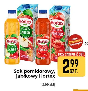 Sok jabłkowy Hortex promocja w Społem Częstochowa