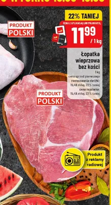 Łopatka wieprzowa bez kości promocja w POLOmarket