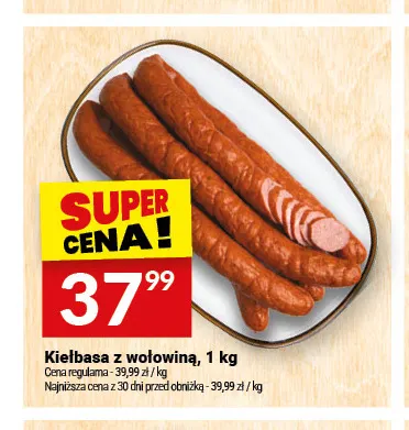 Kiełbasa z wołowiną Białecki Wędzarnia promocja w Twój Market