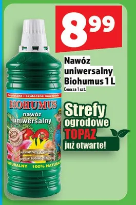 Nawóz uniwersalny Biohumus promocja w TOPAZ