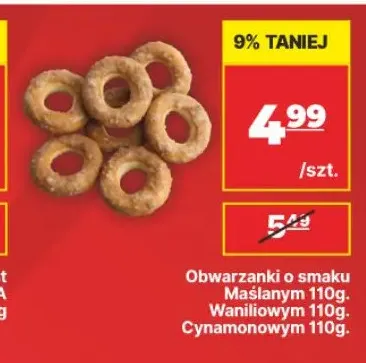 Obwarzanki o smaku cynamonowym promocja w API Market