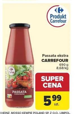 Passata ekstra Carrefour promocja w Carrefour Market
