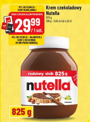 Krem czekoladowy Nutella promocja w POLOmarket