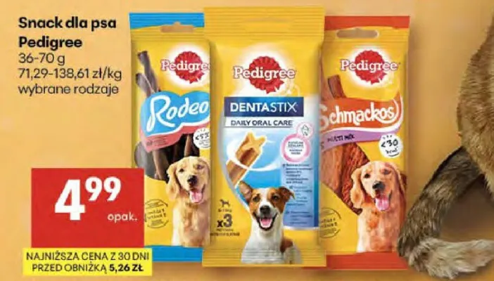 Snack dla psa wybrane rodzaje promocja w Delikatesy Centrum