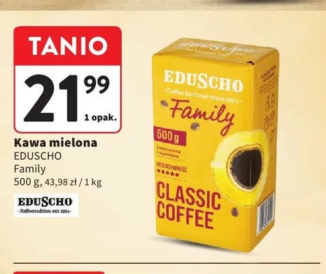Kawa mielona Eduscho Family promocja w Intermarche