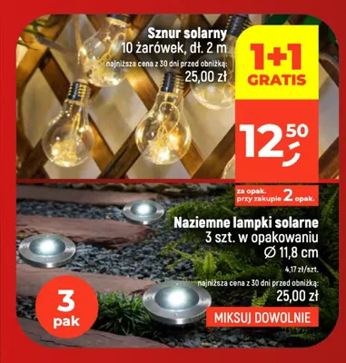 Sznur solarny 10 żarówek promocja w Dealz