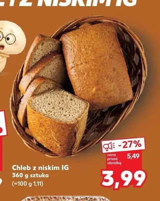 Chleb z niskim IG promocja w Kaufland