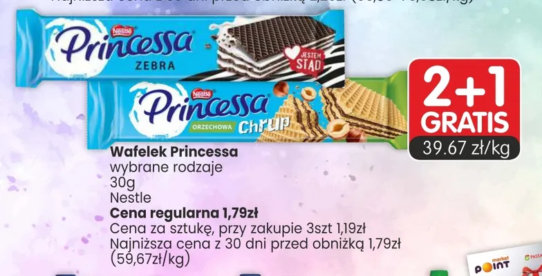 Wafelek Princessa Orzechowa Chrup promocja w Market Point