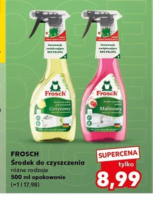 Środek usuwający kamień Frosch Malinowy promocja w Kaufland