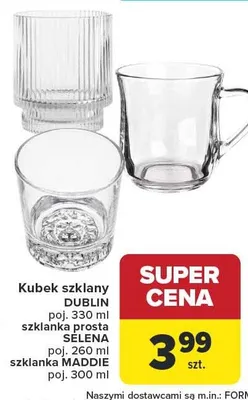 Szklanka MADDIE 300ml promocja w Carrefour