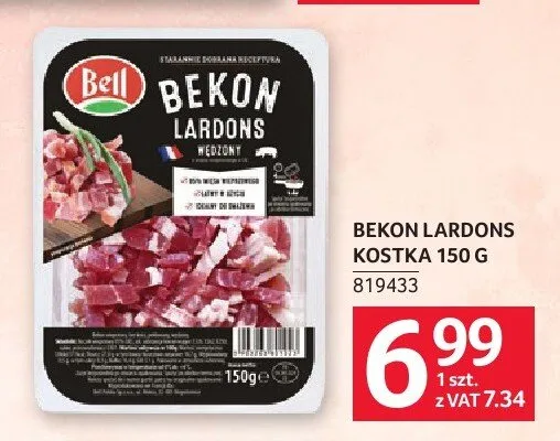 Bekon Lardons kostka Bell promocja w Selgros