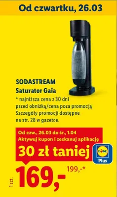 Saturator Gaia promocja w Lidl