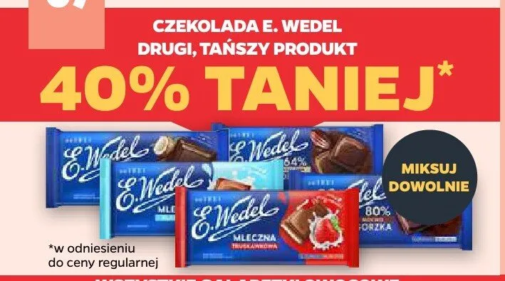 Czekolada E.Wedel promocja w Netto