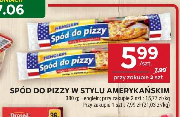 Spód do pizzy w stylu amerykańskim Henglein promocja w Stokrotka