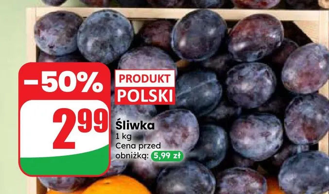 Śliwki promocja w Dino
