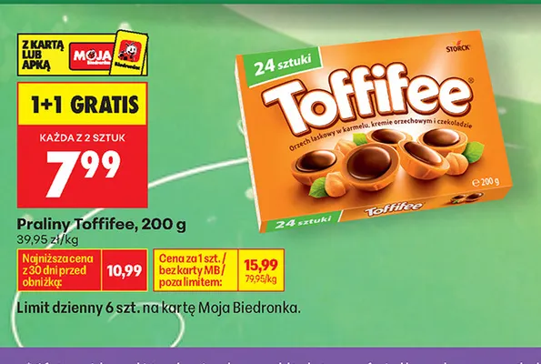 Praliny Toffifee promocja w Biedronka