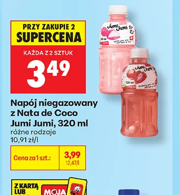 Napój niegazowany z Nata de Coco Jumi promocja w Biedronka