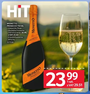 Wino Mionetto Prosecco promocja w Selgros
