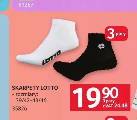 Skarpety Lotto 3-pak promocja w Selgros