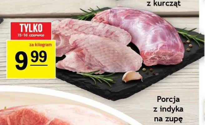 Porcja z indyka na zupę promocja w Gram Market