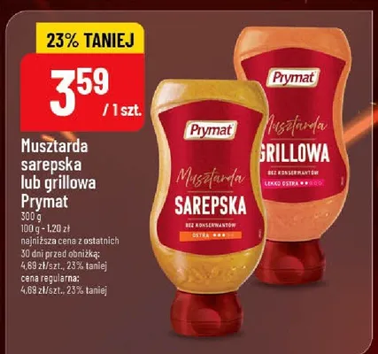 Musztarda sarepska lub grillowa promocja w POLOmarket