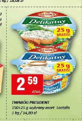 Twaróg Delikatny ze szczypiorkiem Président promocja w Chorten