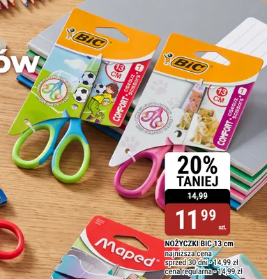 Nożyczki Bic 13 cm promocja w bi1