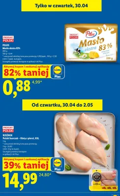 Kurczak filety z piersi XXL Rzeźnik Polski promocja w Lidl