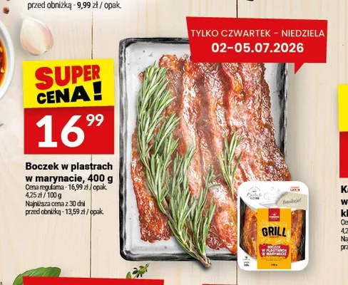 Boczek w plastrach w marynacie Białecki Wędzarnia promocja w Twój Market