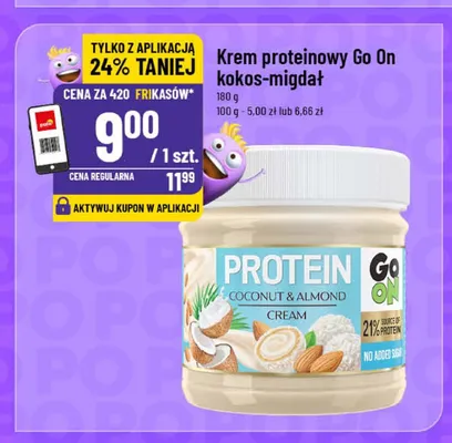 Krem proteinowy Go On kokos-migdał promocja w POLOmarket