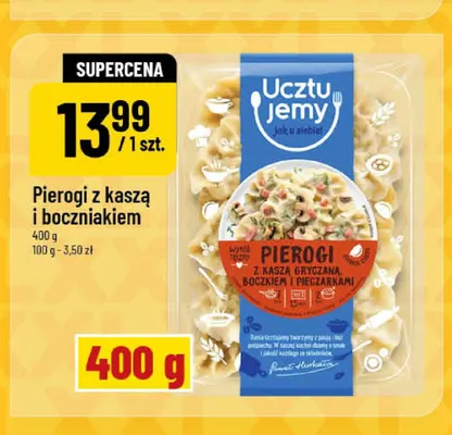 Pierogi z kaszą i boczniakiem Ucztujemy promocja w POLOmarket