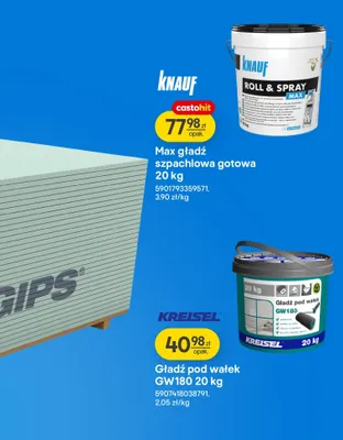 Gładź pod wełek GW180 promocja w Castorama