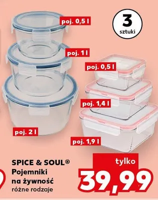 Pojemniki na żywność różne rodzaje promocja w Kaufland