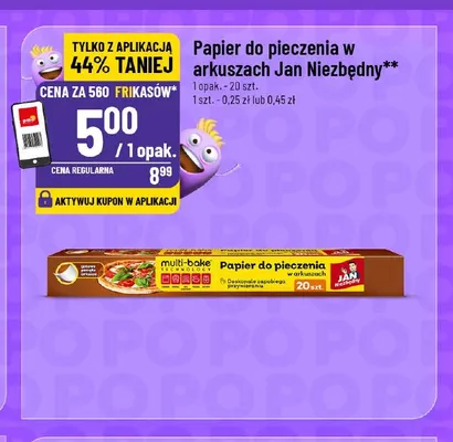 Papier do pieczenia w arkuszach Jan Niezbędny promocja w POLOmarket