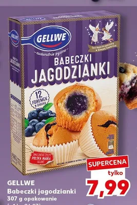 Babeczki jagodzianki Gellwe promocja w Kaufland