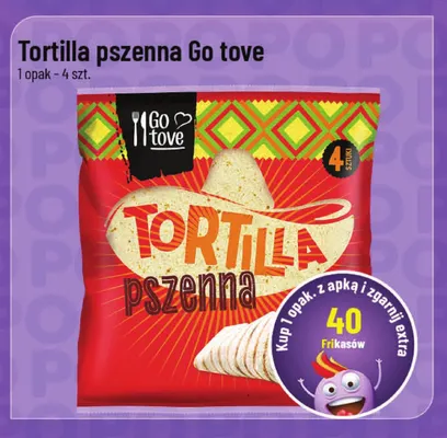 Tortilla pszenna Go Tove promocja w POLOmarket