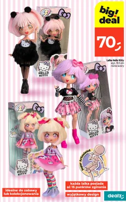 Lalka Hello Kitty wys. 19,5cm promocja w Dealz