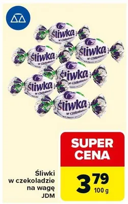 Śliwki w czekoladzie promocja w Carrefour Market
