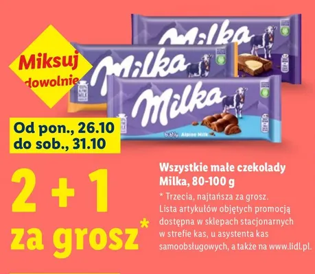 Czekolada Milka Alpine Milk promocja w Lidl
