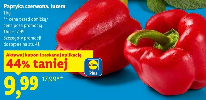 Papryka czerwona Lidl promocja w Lidl